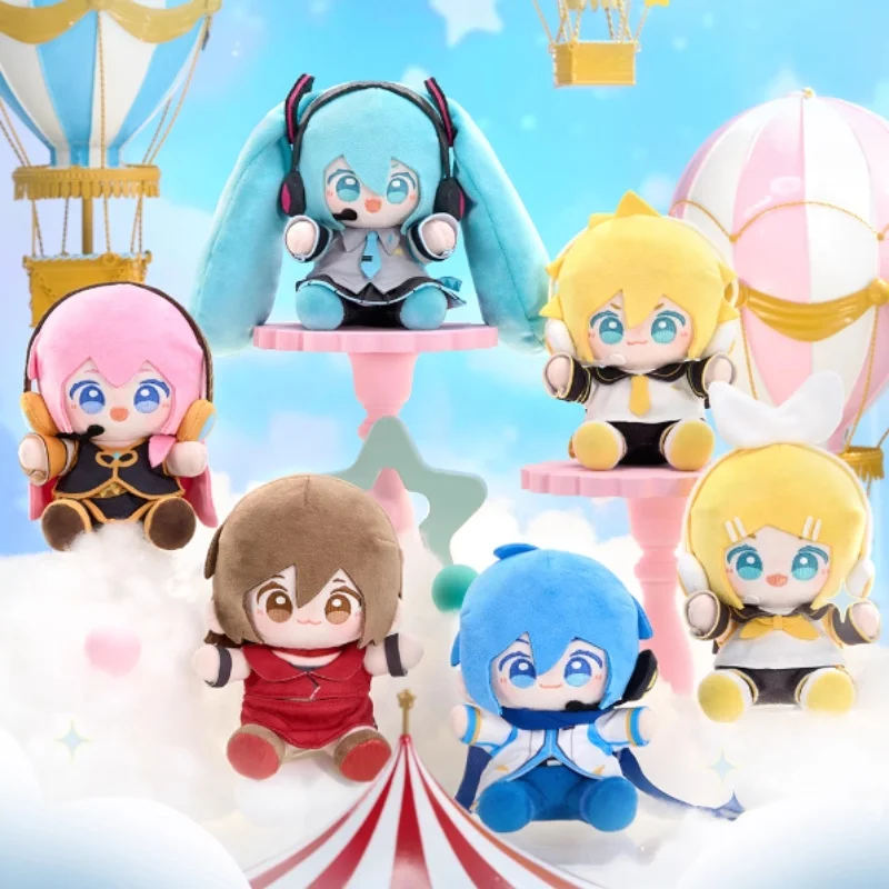 

Minidoll Hatsune Miku Baby Doll Paradise Qbaby15 см, украшение для сидячей куклы, натуральная плюшевая кукла Q, удобная домашняя подушка, подарок