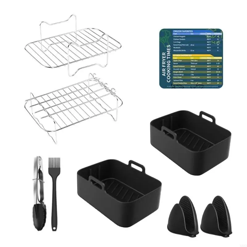 Air Fryer Rack For DZ401 Accessories Stainless Stackable Dehydrator Rack N58D