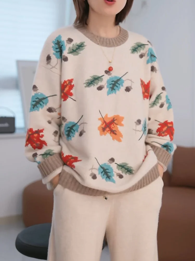 

Женский корейский вязаный круглый свитер Ne Lazy Faion, Новое поступление осени, женский шерстяной свитер больших размеров Ele Top