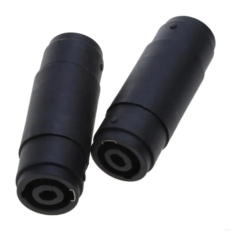 H58C 2 Pcs 4-Pin Pole Female To Female Speakon Coupler Adapter o Cable Connector
