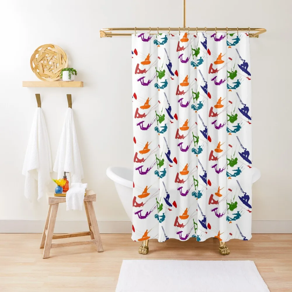 

Kitesurfers Shower Curtain Shower Bathroom Modern Accessory Bathrooms For Shower Curtain
