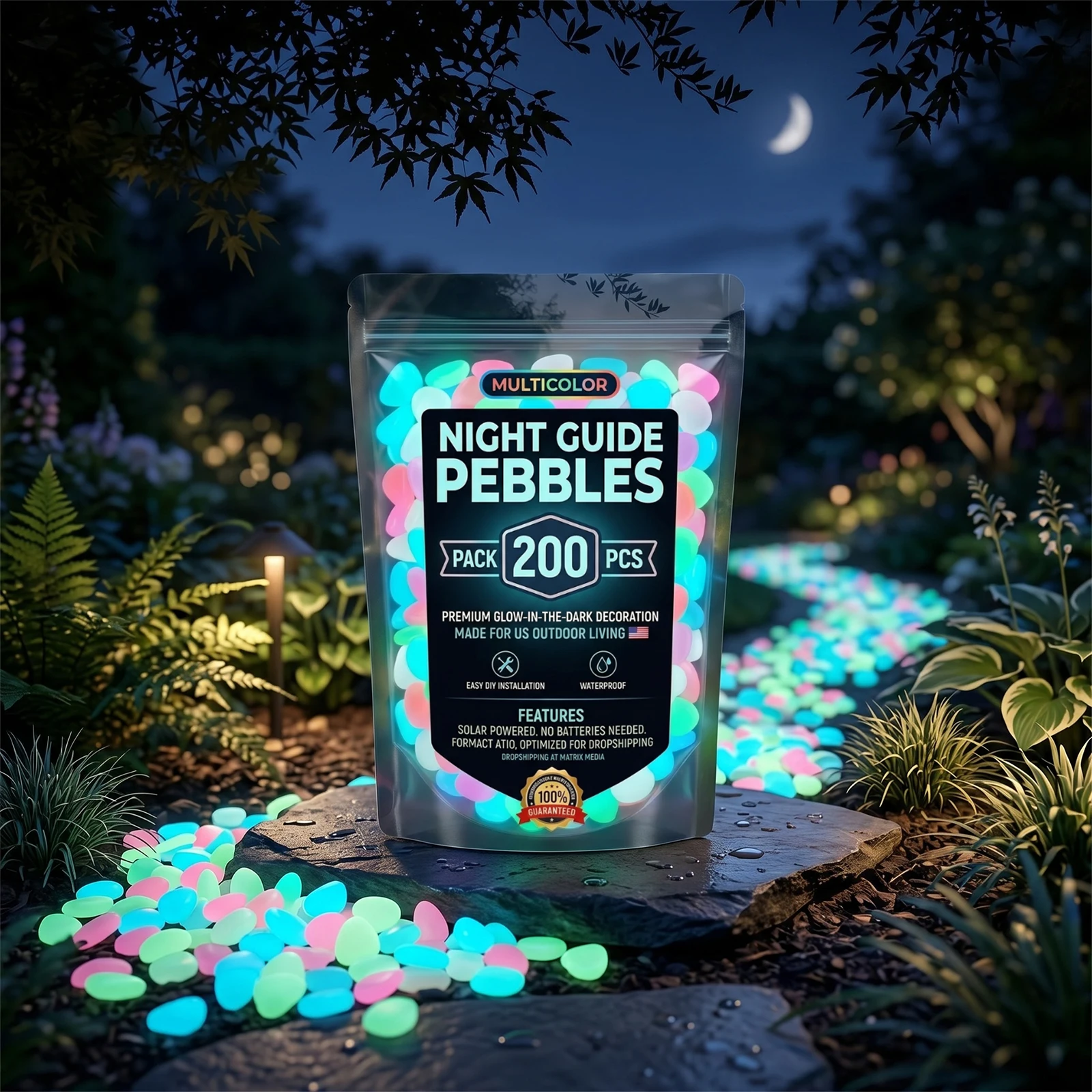 200/400/600pcs Glow In The Dar - Fish Aquarium Guide recension och pris