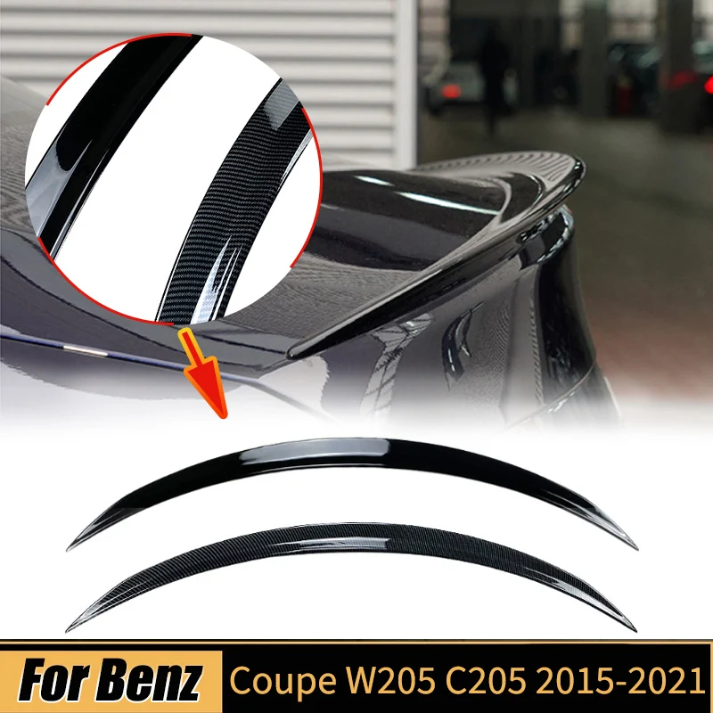 

Rear Spoiler Wing for Mercedes Benz C Class W205 C205 Coupe 2 Door 2015-2021 C43 C63 C180 C200 C300 C350 AMG Trunk Splitter Kits