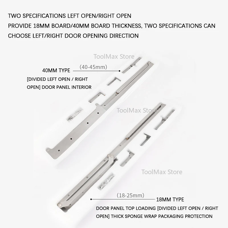2025 New 180 Degree Bifold Door Hardware Stainless Steel Folding Door System Sliding Barn Door Accessories