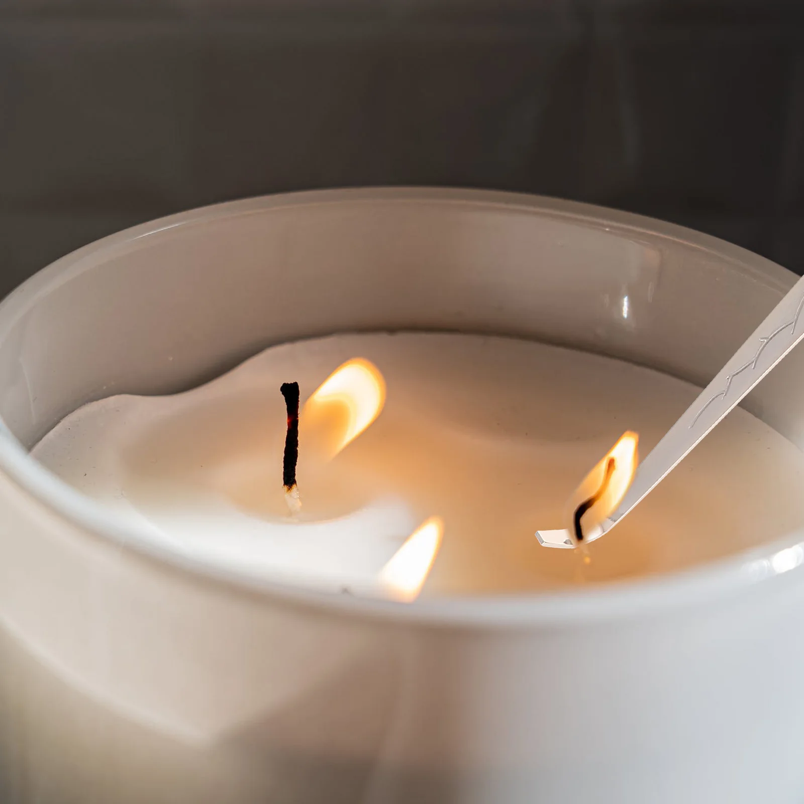 2 قطعة خطاف الفتيل أداة طفاية من الفولاذ المقاوم للصدأ لتقليل الدخان ومنع السخام صيانة الفتيل طويلة الأمد #2