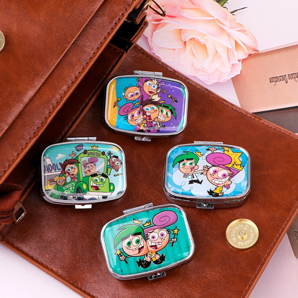 Cartoon Fairy Pill Box Travel Cases Medicine Organizers Portable Pill Storage Box Case Small Pill Container Medicine Box
