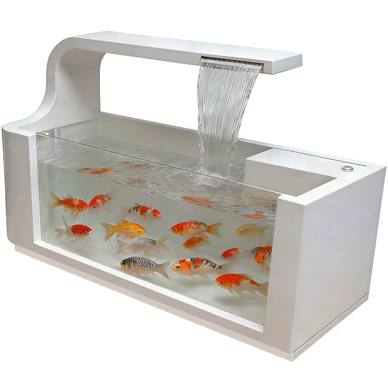 Customized stainless steel waterscape pool villa courtyard circulation filter flowing water ornament outdoor waterfall