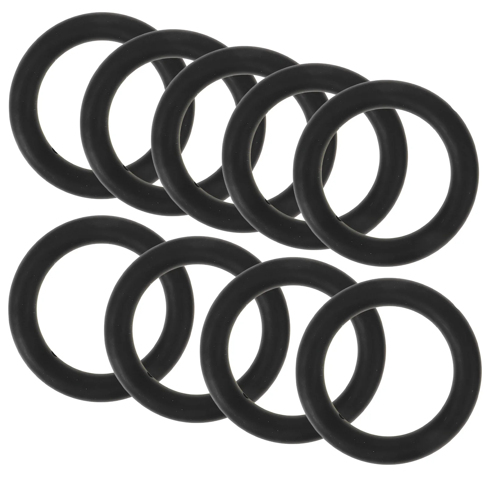 9 pezzi O Ring in silicone portachiavi rotondo ciondolo con perline morbido compatto multifunzione forniture artigianali fai da te accessorio per la creazione di gioielli