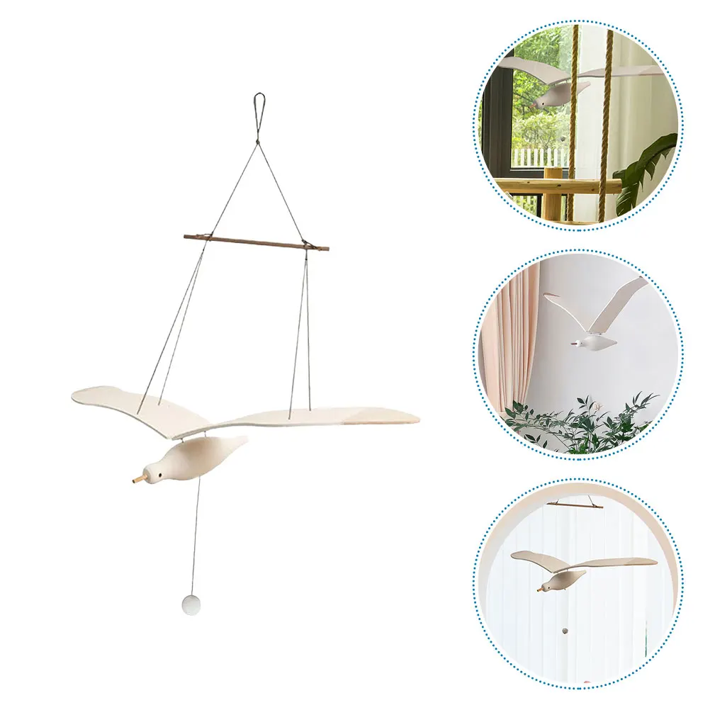 

Wooden Bird Hanging Decoration Wall 's Room Bedroom Decorations Small Window Ornament