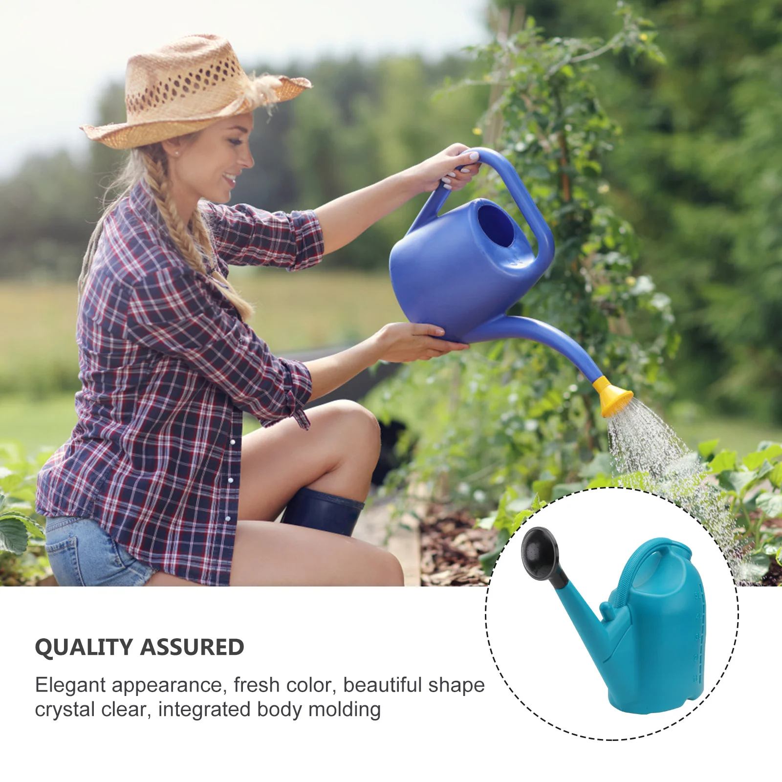 

1Pcs Garden Watering Can Thickened Plastic Sprayer Large Capacity for Flower Plants Bonsai Balcony Yard Irrigation Tool