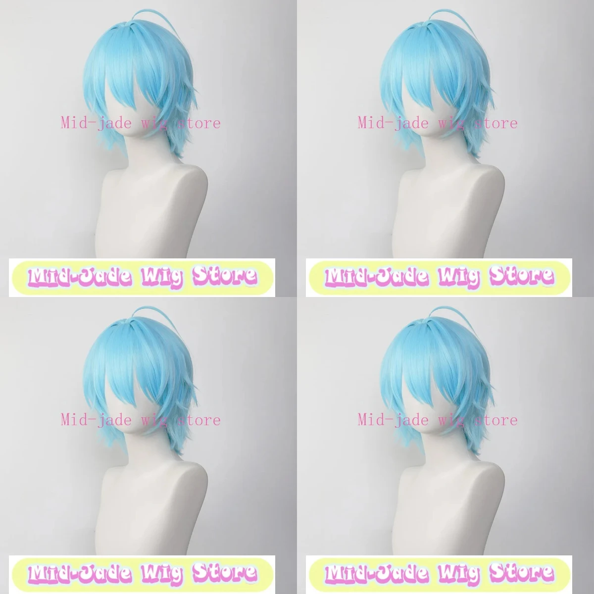 Trout Cosplay Wig Realistic Crown Layered Flipped Hair with Styling