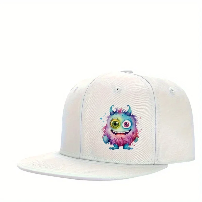 A Fresh Hip-Hop Cap for Outdoor Sports, Designed for Everyone, with an Adjustable Monster Style And a Relaxed, Breathable Baseba