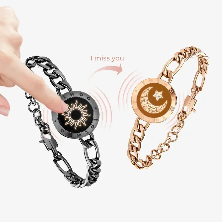 love gift Unique Couple's Day Gift Smart Long Distance Interactive Bracelet Red Couple Love Jewelry Star Bracelet for Women