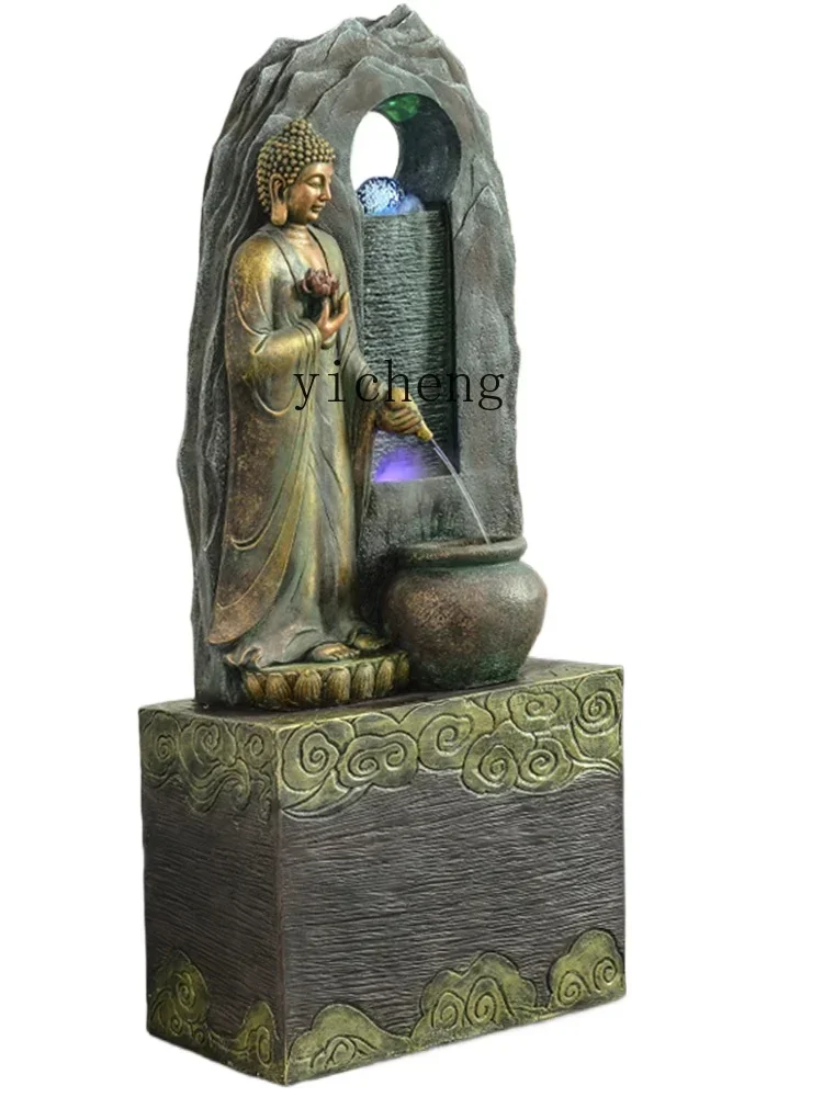 Lucky Ornament Flowing Water Fountain Living Room Home Office Entrance Landscapel17