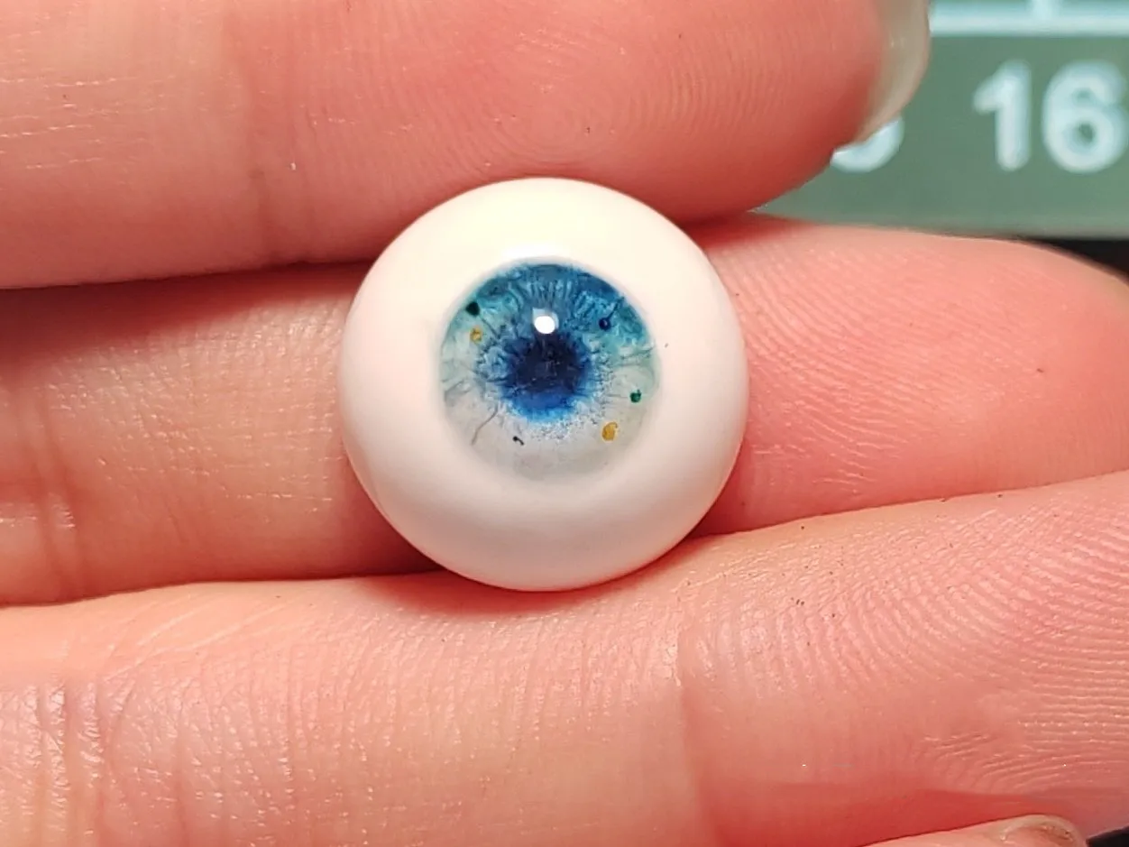 

Doll Accessories 16mm Safe Eyeball "Ocean" 1/4 BJD Doll Craft Plaster Eye Free Shipping