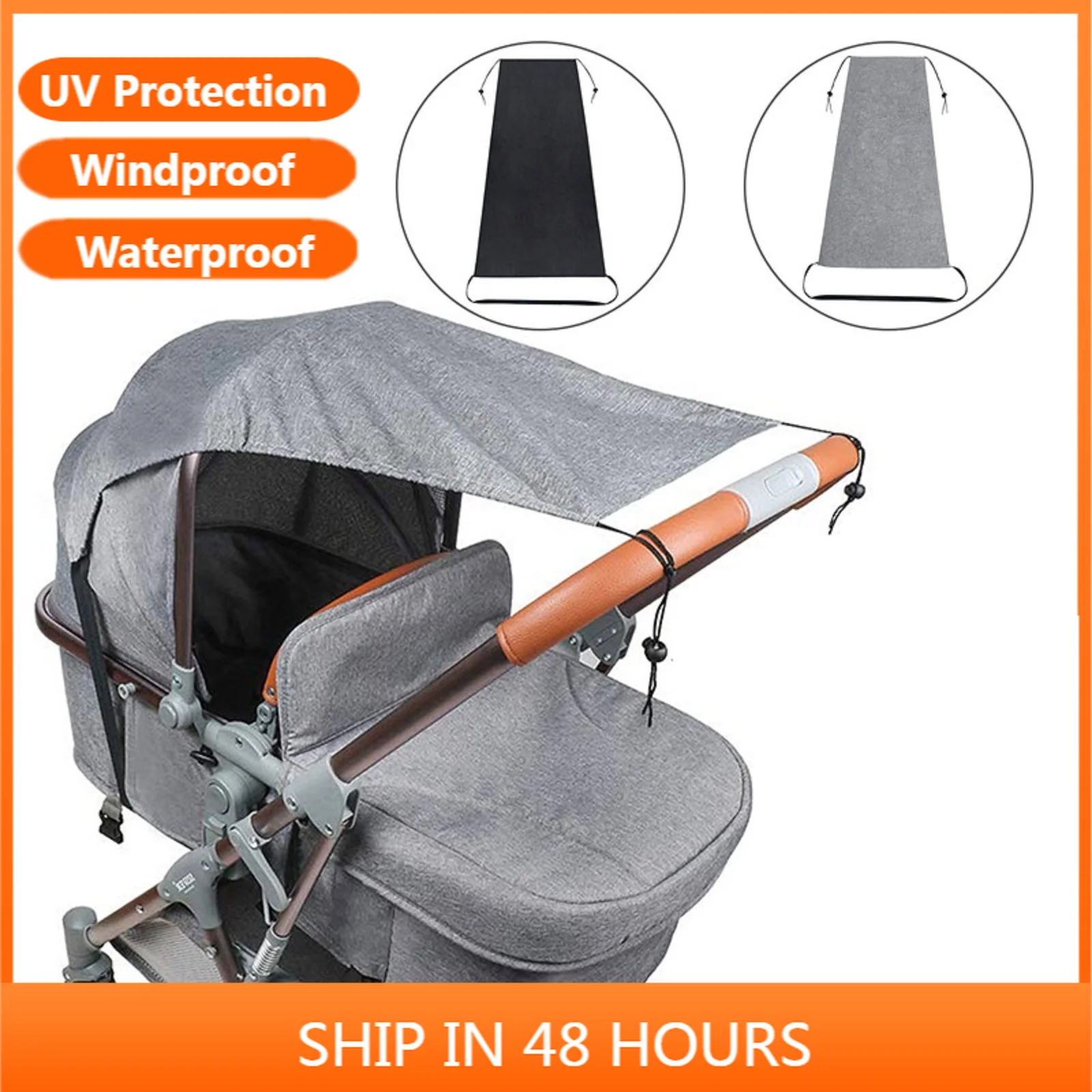 Universal Baby Stroller Cover Windproof Waterproof UV Protection Sunshade Cover  for Baby Infants Prams Outdoor Activities Seat