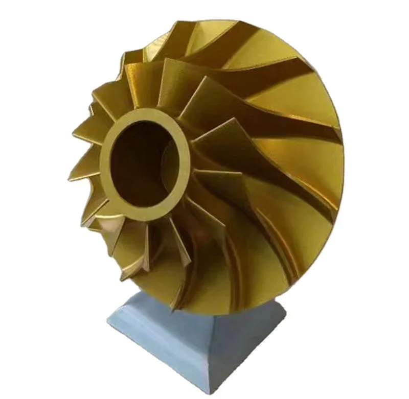 Custom precision Stainless steel aluminum titanium impeller CNC part machining