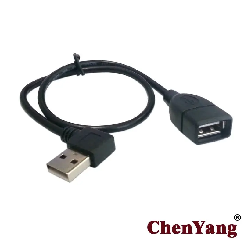 CYSM 480M Right Angled 90 degree  USB 2.0 A type male - Female extension cable 10cm