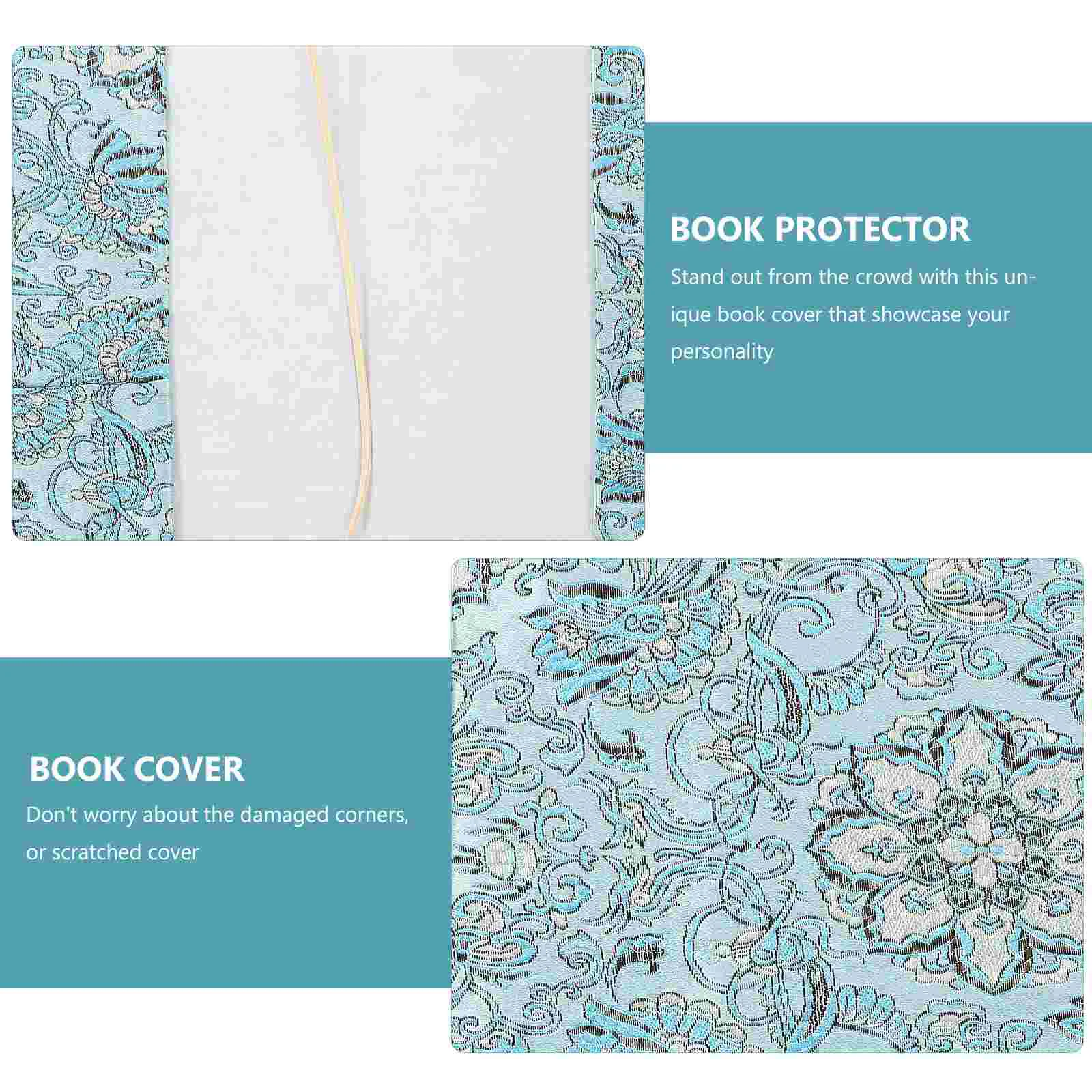 Decorative Book Protector Exotic Handmade Cloth Cover Notebook Fabric A5 Adjustable Composition