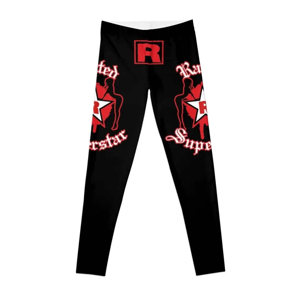 

You Think You Know Me Black/Red SSlam "08 Leggings Golf wear Women's fitness gym sportswear woman Womens Leggings