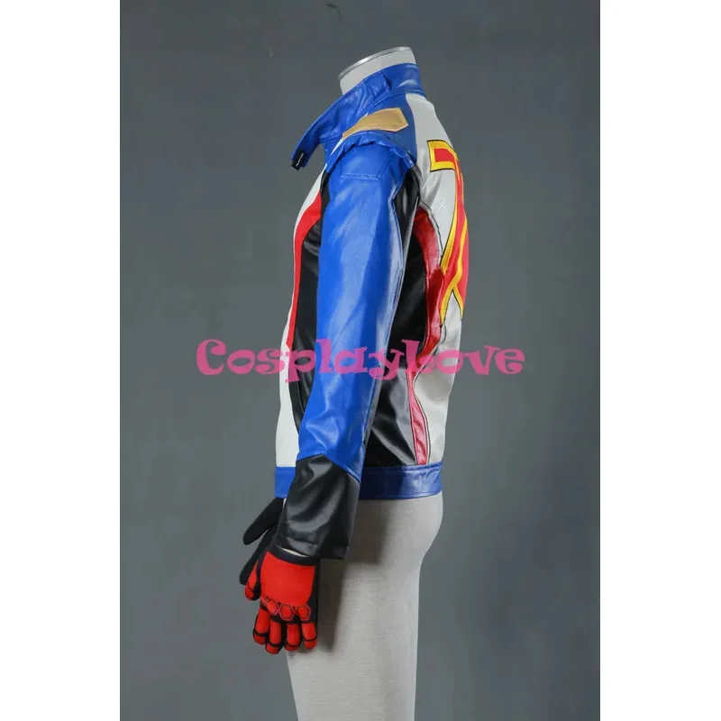 OW Game Soldier 76 Jacke Cosplay Kostüm für Erwachsene Männer Halloween Party Mantel Handschuhe