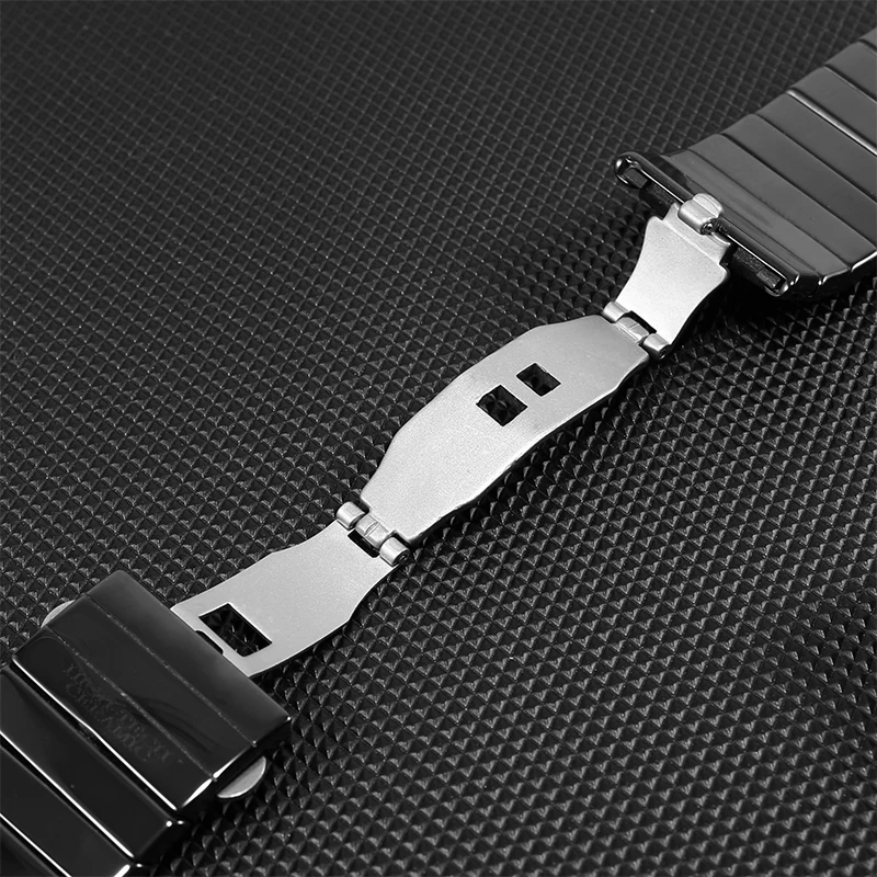 Quality Ceramic Watchband Suitable For Rado Black Diamond Ceramic Wristwatch MenWome Replacement Chain Accessories 27 35mm