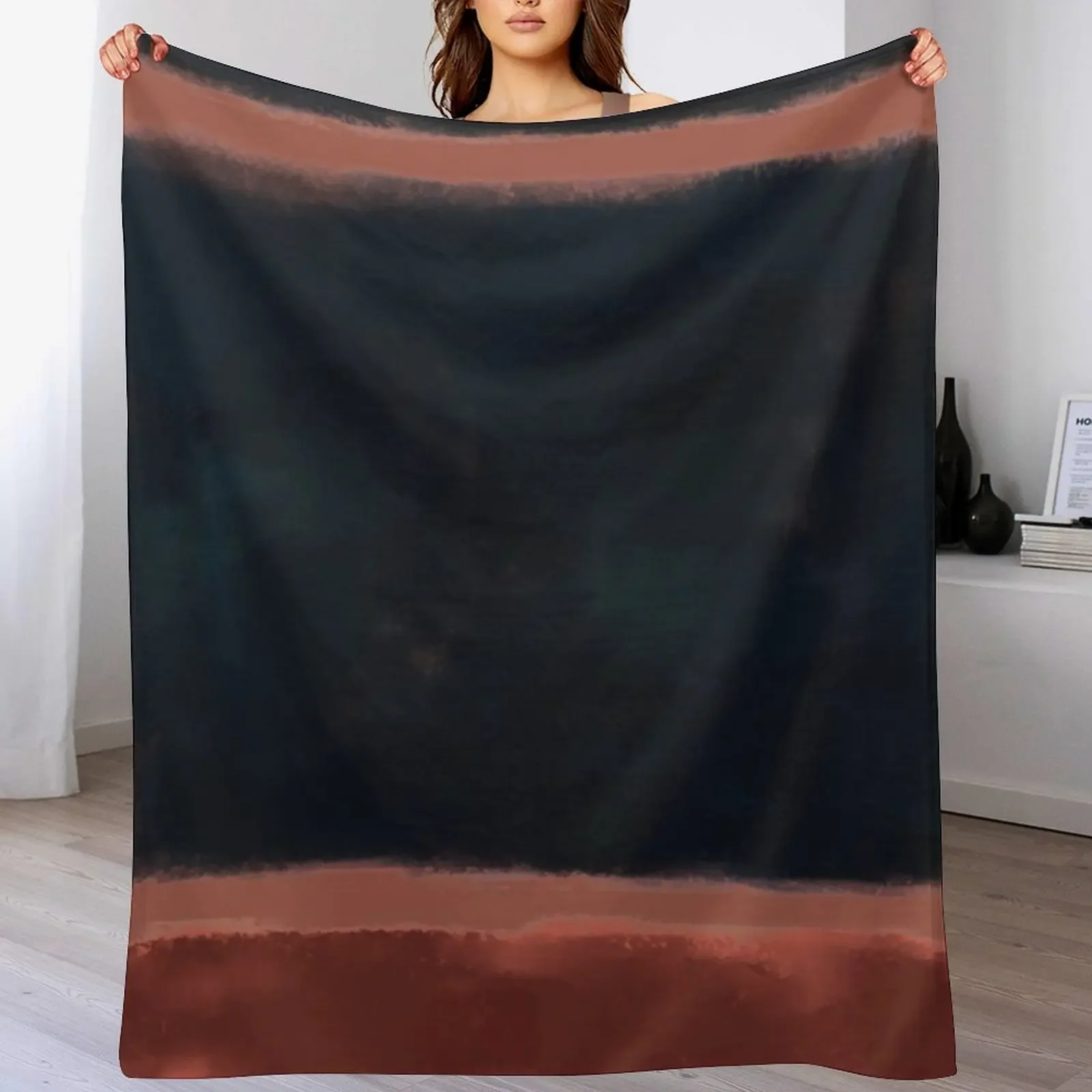 

Rothko Inspired #27 Throw Blanket Bed linens Luxury St Weighted Blankets