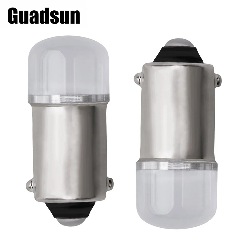 Guadsun 2PCS BA9S T4W T11 2835 2SMD LED Bulbs White 12V 6000K Highlight Auto Interior Reading Light Roof Lights Trunk Lamp