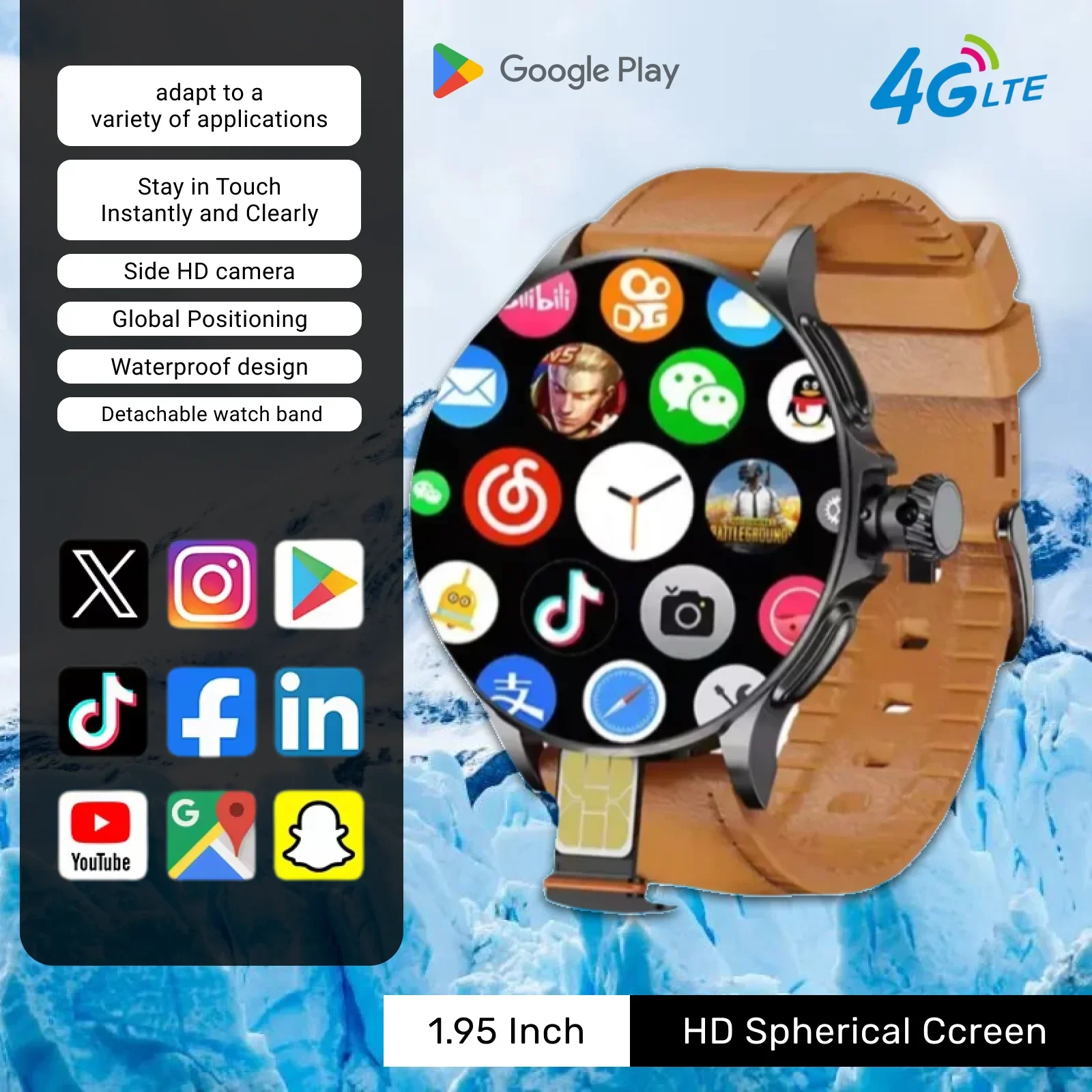 2025 جديد أندرويد ساعة ذكية الرجال GPS 4G/32G ROM تخزين HD كاميرا مزدوجة NFC 2G 4G بطاقة SIM واي فاي اللاسلكية الوصول السريع على الإنترنت