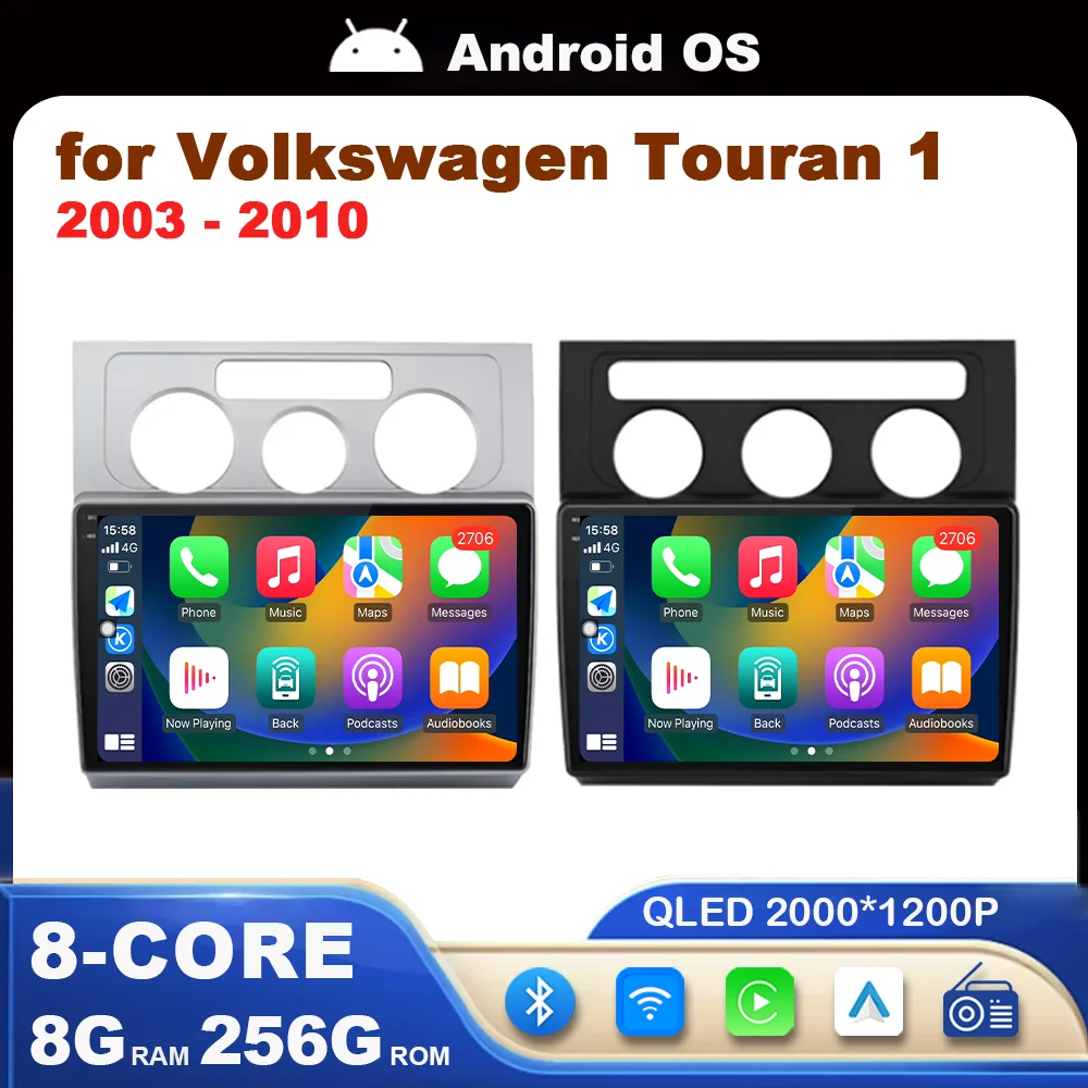 

10'' Android Intelligent System Car Radio Multimedia Player for Volkswagen Touran 1 2003 - 2010 DSP Stereo WiFi 4G BT Auto Tools