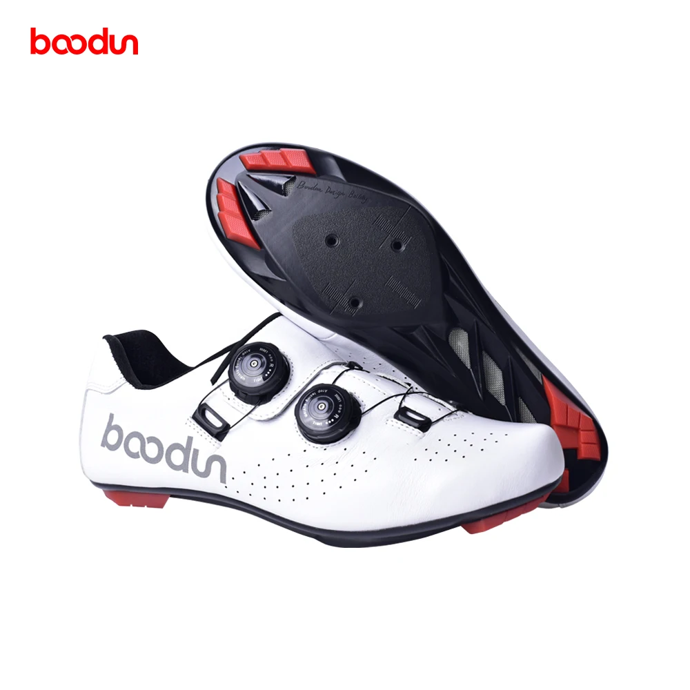 

Leather road cycling shoes, nylon hard sole, breathable foot nail road sole, men's off-road cycling shoes 1292