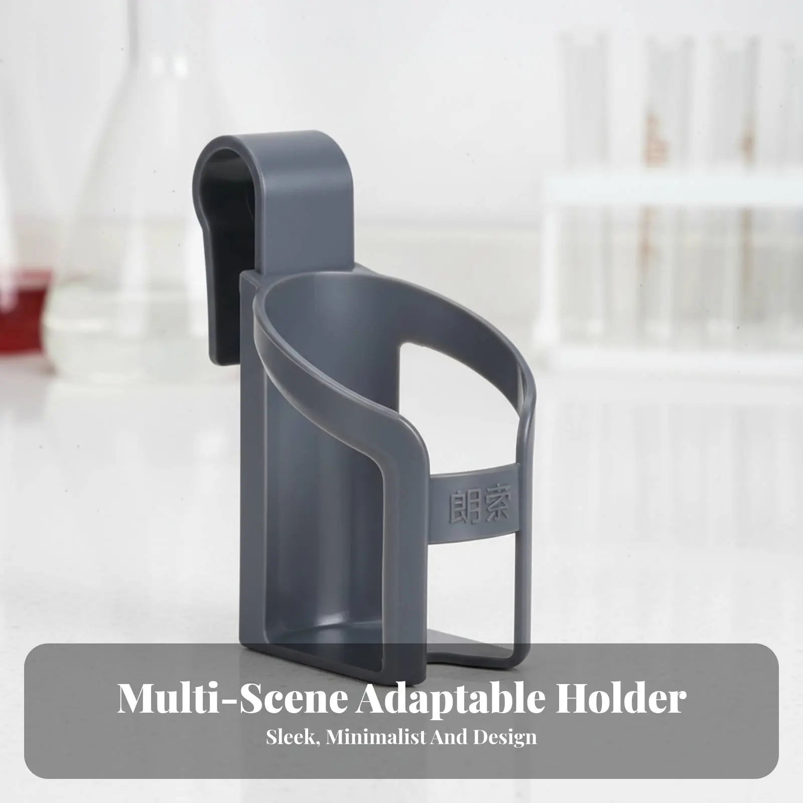 

Hand Sanitizer Rail Mount Compatible with 500ml Bottles Hanging Bottle Holder Adaptable Mounting Space-Saving for Corridor