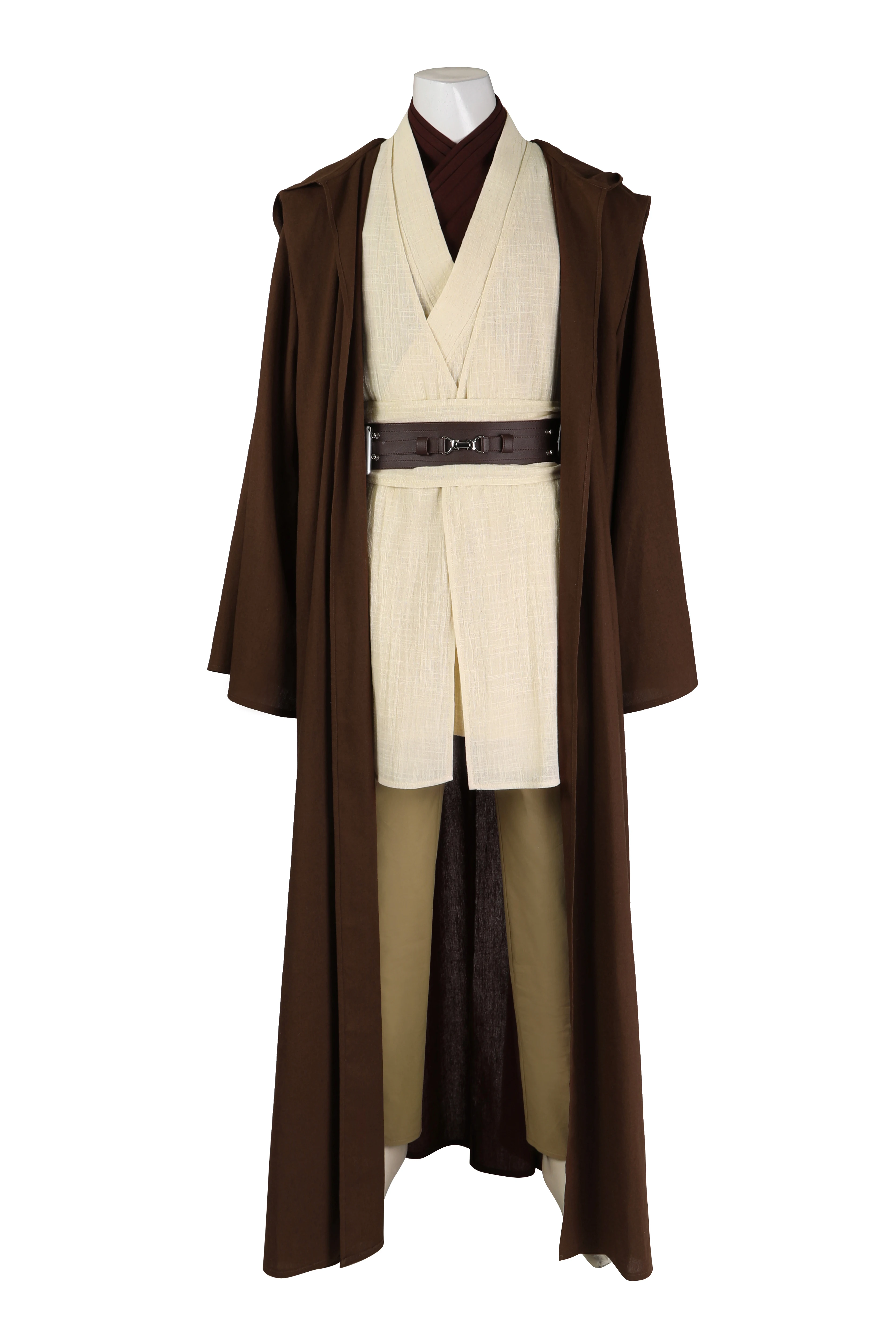 Jedi Obi-Wan Kenobi Cosplay Costume Robe Cloak Full Set Clothing Disguise Halloween Carnival Part Suit