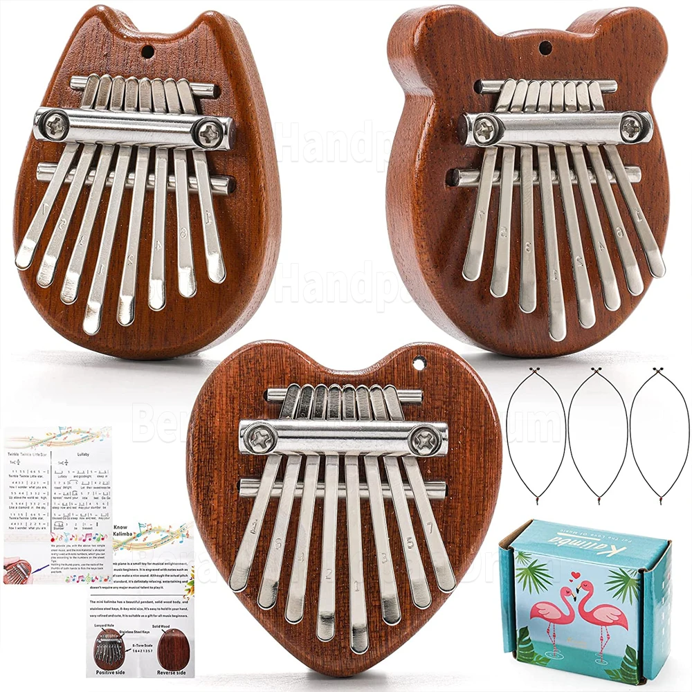 8 Key Mini Kalimba Thumb Piano Finger Mini Piano Adult Kids Musical Instrument Kaju Gift Kalim Bar HLURU ACRYL Just Fog Just One