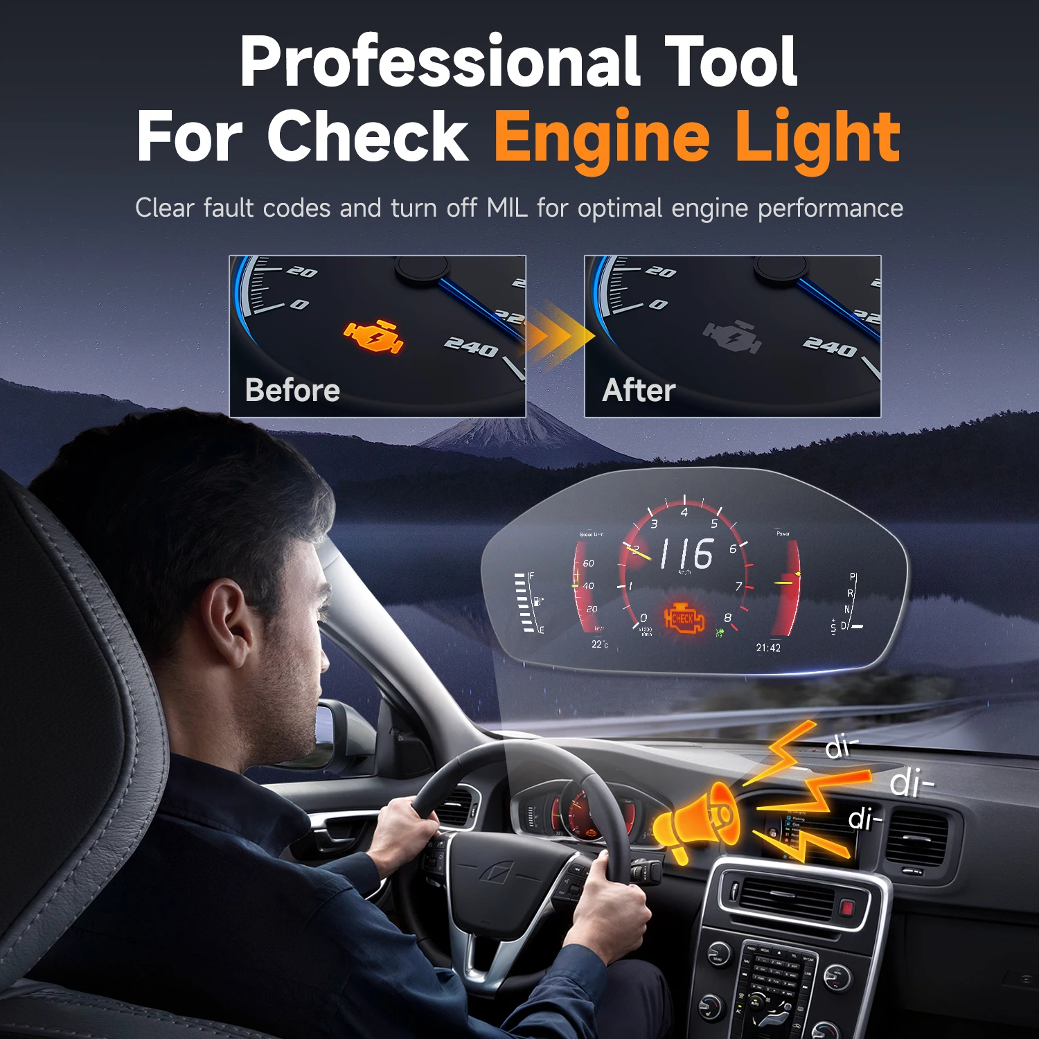 FOXWELL NT201 OBD2 Code Reader Engine Check Turn Off Engine Light Full OBDII Function OBD2 Scanner