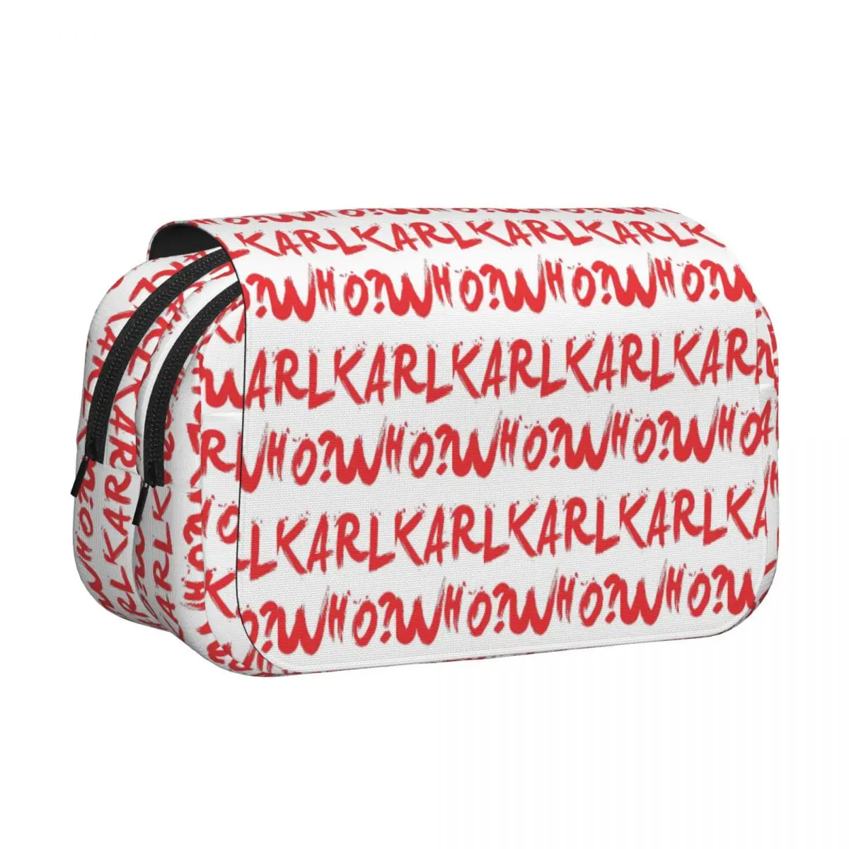 Karl Who Pencil Case Pencil Pouch Hard Shell Leather Big Capacity Pen Box Pencil Bag for Boys Girls Gifts