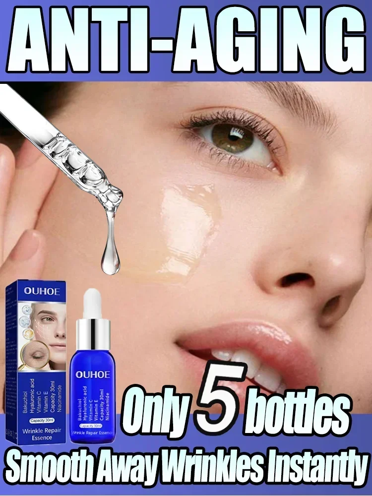 HOT SALE Instant Pure Hyaluronic Acid Anti-Wrinkle Serum Firms Facial Skin Lifts Fine Lines Moisturizing Nourishing Anti-Aging S