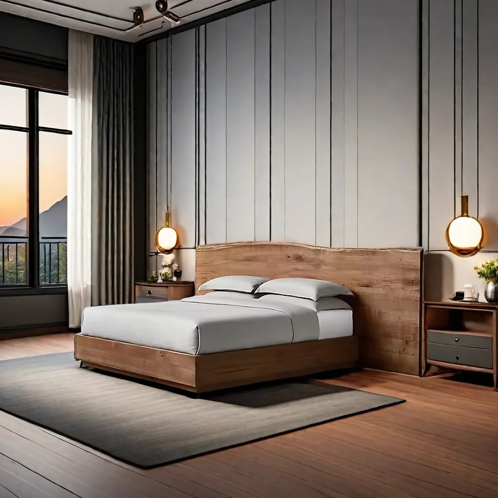 x−Low MOQ Modern Bed Customized Hotel Bedroom Furniture Different Sizes Solid Oak Wooden Beds&