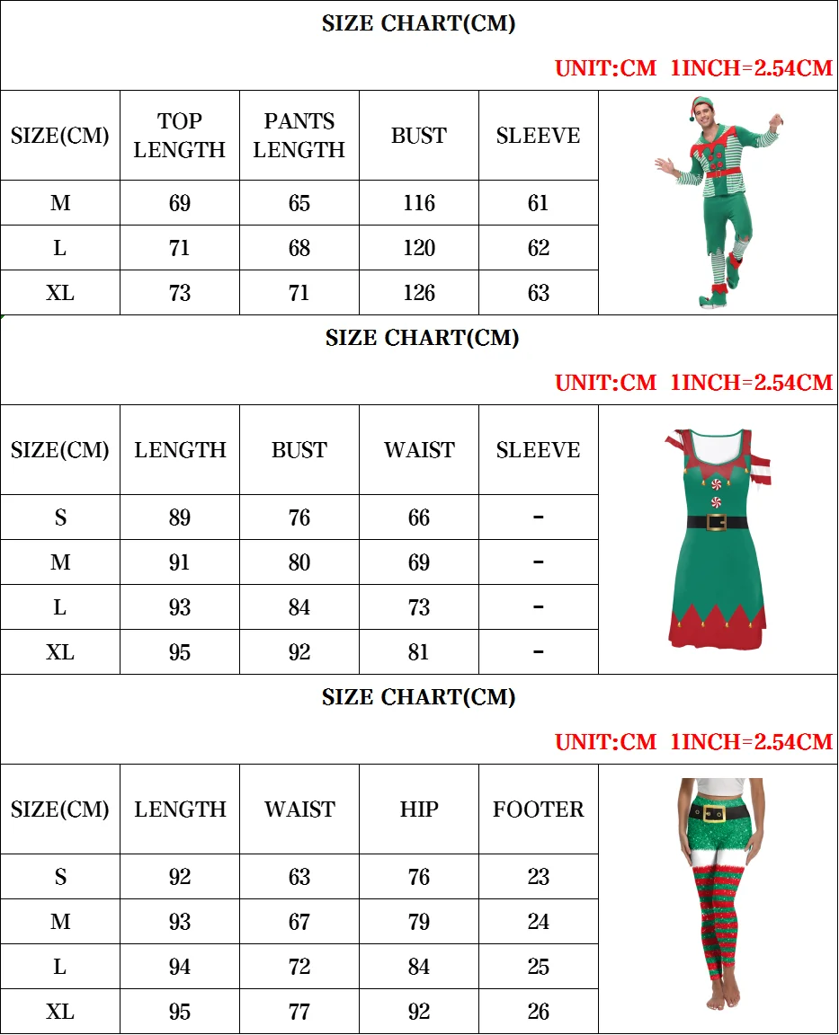 Zawaland Kerst Elf Kostuum Set Vrouwen Jurk Leggings Paar Cosplay Kerstman Kostuum Man Kerst Elf Outfit Hoed Schoenen Cover