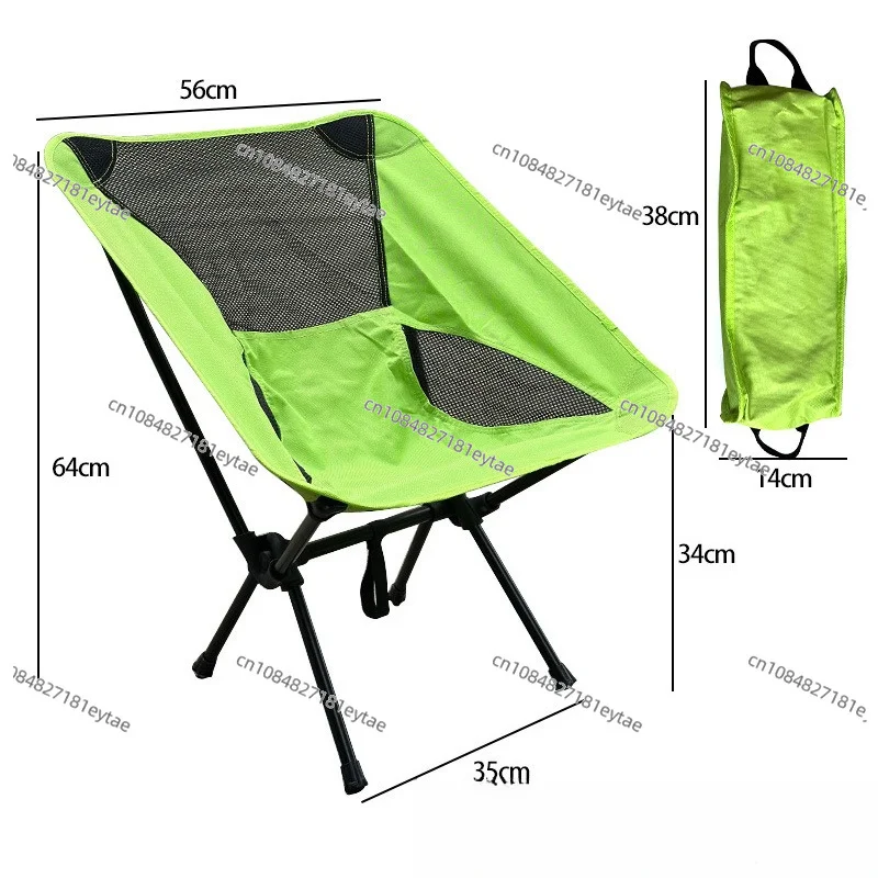 Portable Folding Moon Chair for Outdoor Camping Beach Fishing Travel Picnic Lightweight Aluminum Backpacking Chair