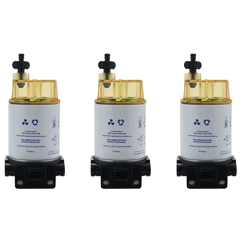 3X S3213 Outboard Marine Marine Fuel Oil Water Separation Ship Filter Fuel Water Separator Filter