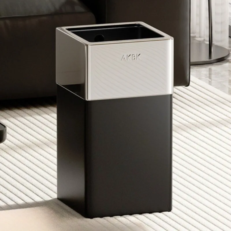 

Kitchen Bathroom Garbage Can Bedroom Living Room Trash Can Household Luxury Litter Bins Large Trash Bin Waste Toilet Cleaning