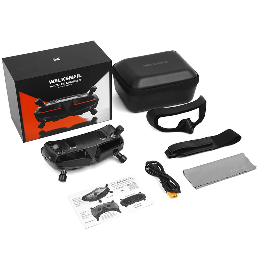 CADDX-gafas HD Walksnail Avatar X 5,8G FPV, 8 canales, 1080P/100FPS, FOV50, HDMI, AV, giroscopio incorporado, Bluetooth, para Dron FPV