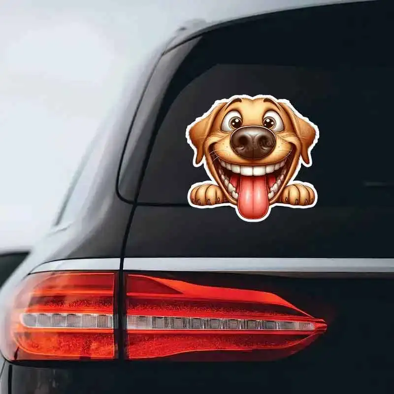 

Funny Dog Car Stickers Waterproof Decals for Rear Windows Bumpers Home Door & Window Wall Background Decoration HE86