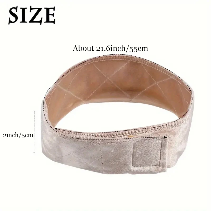 Женская регулируемая нескользящая повязка на парик, мягкая бархатная эластичная повязка на голову для йоги, многофункциональная повязка на голову черного, коричневого, бежевого цвета