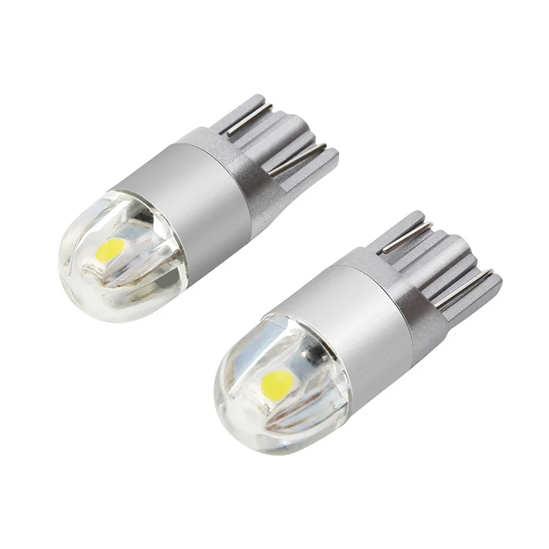 10Pcs 6000K Canbus T10 168 194 W5W Dome License Side Marker LED Light Bulb White