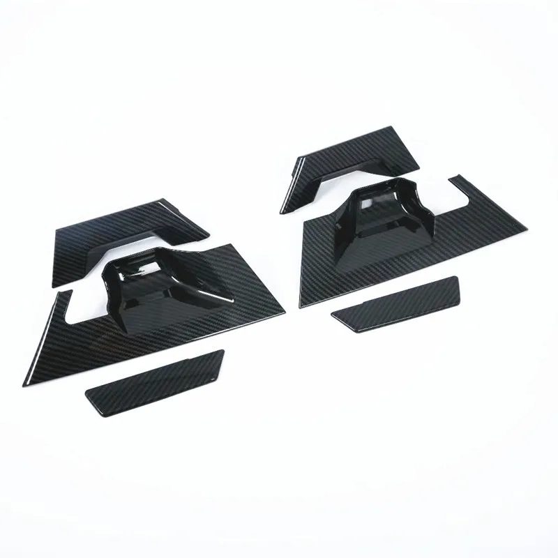 Para Osłon Klamki Drzwi Samochodowych z Włókna Węglowego, Tył/Przód, Toyota CHR C-HR 2016-2018