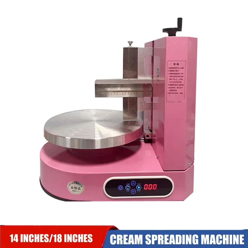 

Round Cake Cream Spreading Coating Filling Machine Cake Bread Cream Decoration Spreader Smoothing Machine