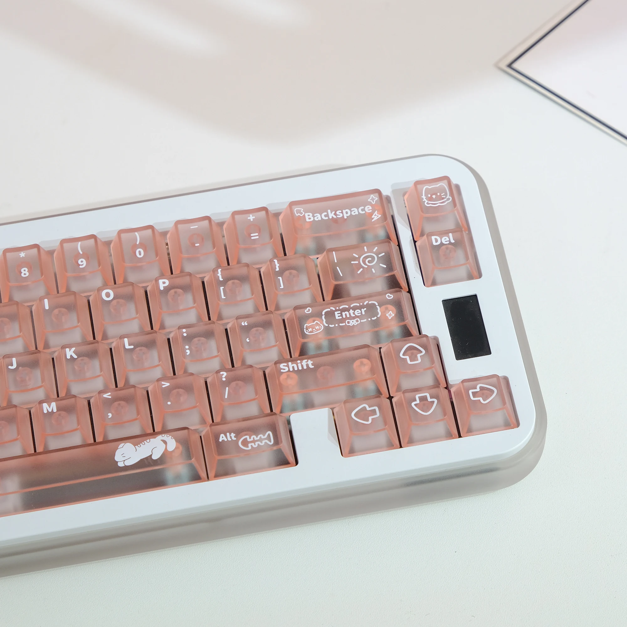 KBDiy Pink Cute Cat Matte Tran - Pc Gaming Pink recension och pris
