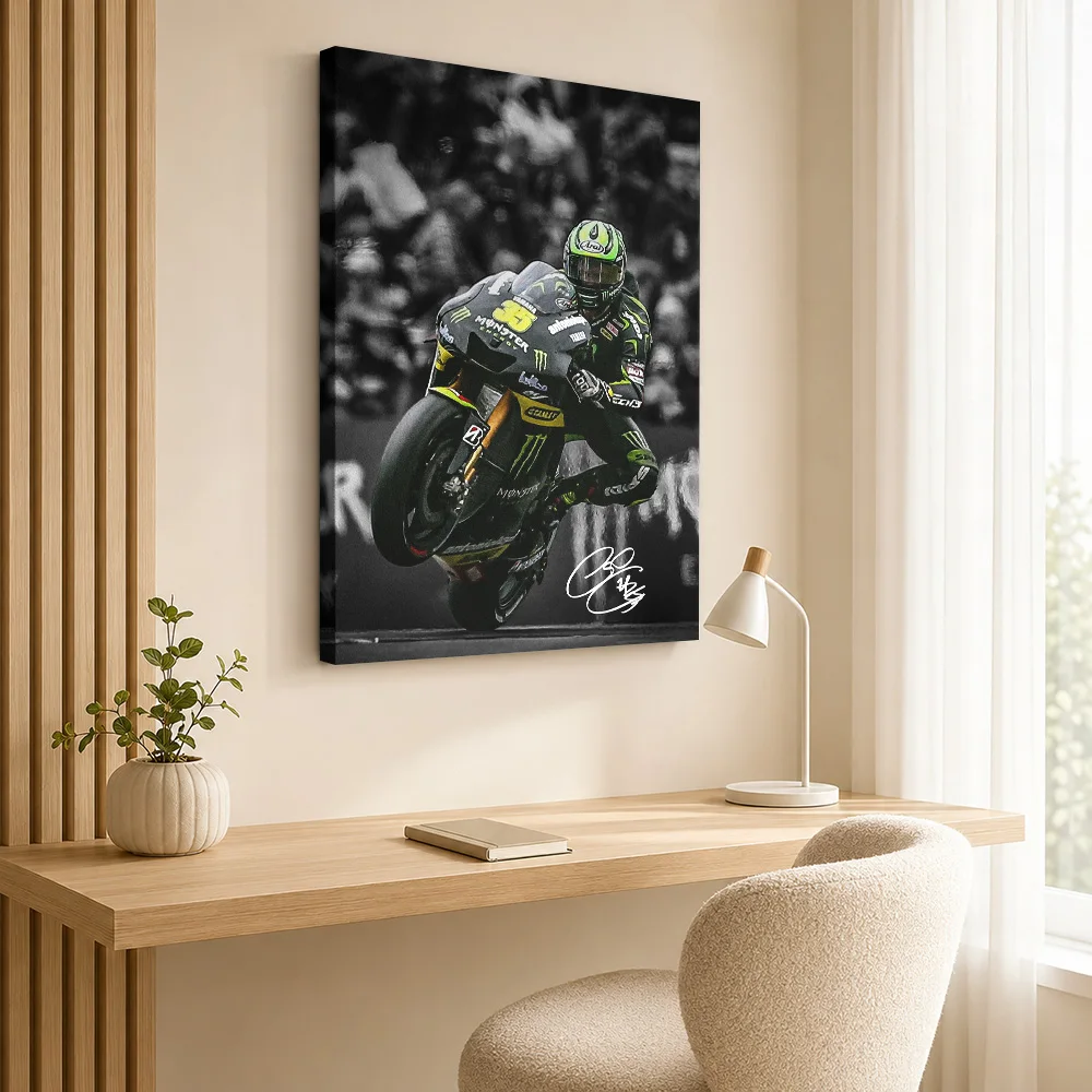 Cal Crutchlow MotoGP Canvas Painting Poster Personalized Modern Aesthetic Wall Art for Living Room Bedroom Decor Ready to Hang